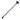 12" Flat Black Universal Gas Key