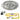 30" Round Stainless Steel Flat Pan with Spark Ignition Kit (24" Ring) - Natural Gas
