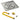 30" Square Stainless Steel Drop-In Pan with Match Light Kit (24" Fire Pit Ring) - Natural Gas
