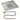36" Square Stainless Steel Drop-In Pan with Match Light Kit (18" Fire Pit Ring) - Natural Gas