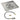 30" Square Stainless Steel Drop-In Pan with Match Light Kit (18" Fire Pit Ring) - Propane