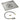 36" Square Stainless Steel Drop-In Pan with Match Light Kit (18" Fire Pit Ring) - Propane