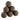 4" Thunder Gray Lite Stone Fire Balls - Set of 6